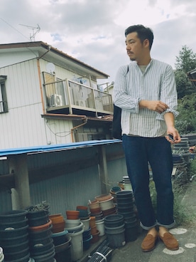 enomonさん（メンズ・174cm）の秋コーディネート