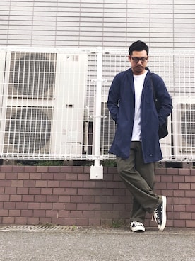 「SHIPS JET BLUE（シップスジェットブルー）のアイテム（その他アウター）」を使った、enomonさん（メンズ・174cm）の秋コーディネート