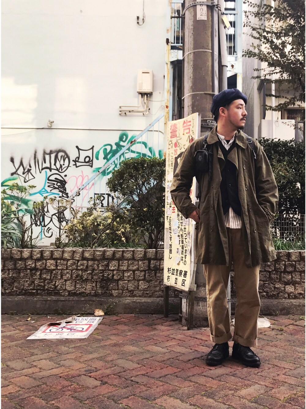PORTER CLASSICのトレンチコートを使った人気ファッション