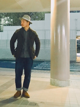 enomonさん（メンズ・174cm）の秋コーディネート