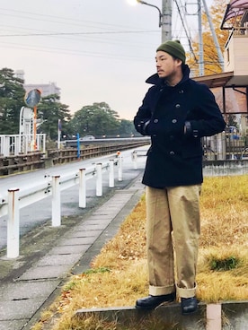 enomonさん（メンズ・174cm）の冬コーディネート