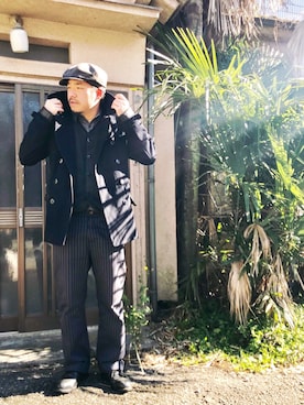 enomonさん（メンズ・174cm）の冬コーディネート