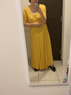 「THE SHINZONE（ザ　シンゾーン）のアイテム（ワンピース/ドレス）」を使った、akiさん（レディース・166cm）の春コーディネート
