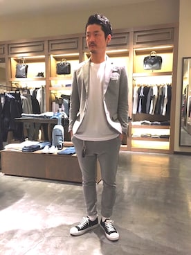 「OMEGA（オメガ）のアイテム」を使った、Okawa  Shinyaさん（メンズ・175cm）の冬コーディネート