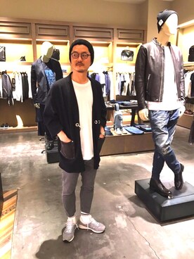 「OMEGA（オメガ）のアイテム」を使った、Okawa  Shinyaさん（メンズ・175cm）の冬コーディネート