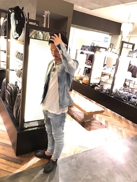 「OMEGA（オメガ）のアイテム」を使った、Okawa  Shinyaさん（メンズ・175cm）の春コーディネート