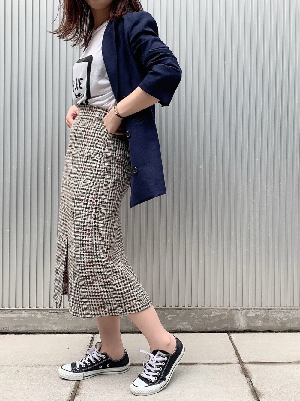 plage（プラージュ）の「チェックダブルジャケット◇（テーラード