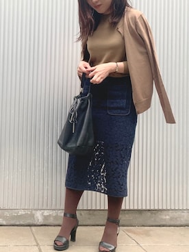 TAGAWAさん（レディース・159cm）の秋コーディネート