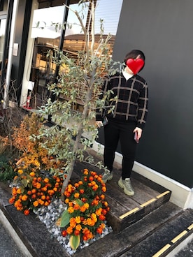 「CURRENT（カレント）のアイテム」を使った、ねねりさん（レディース・152cm）の秋コーディネート