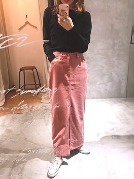 「THE SHINZONE（ザ　シンゾーン）のアイテム（スカート）」を使った、minacoro_さん（レディース・166cm）の秋コーディネート