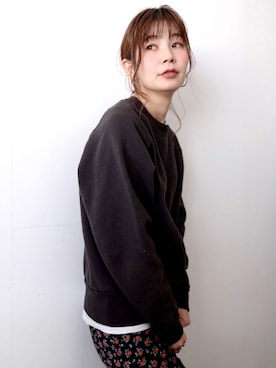 「THE SHINZONE（ザ　シンゾーン）のアイテム（スウェット）」を使った、minacoro_さん（レディース・166cm）の冬コーディネート