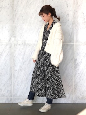 「merry jenny（メリージェニー）のアイテム（ジャケット/アウター）」を使った、諭吉⛄️さん（レディース・169cm）の冬コーディネート