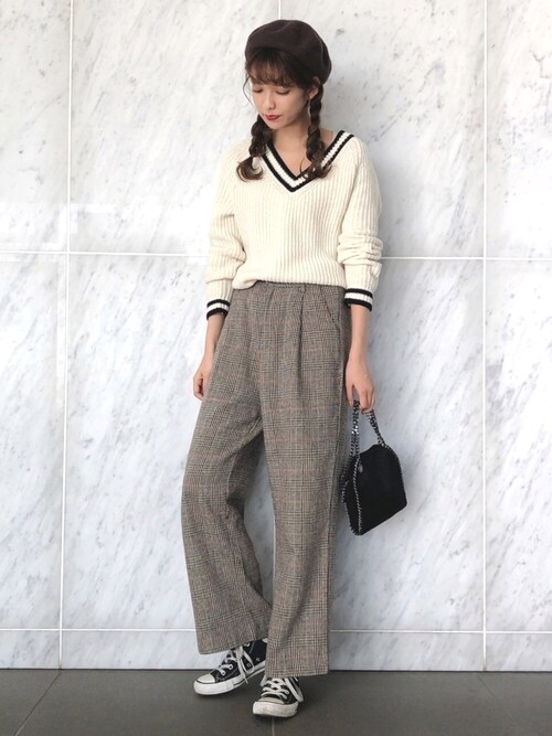 諭吉 ユニクロのニット セーターを使ったコーディネート Wear