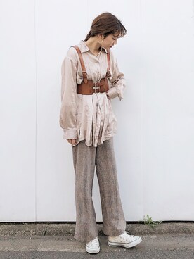 「slickmist（スリックミスト）のアイテム」を使った、諭吉⛄️さん（レディース・169cm）の春コーディネート