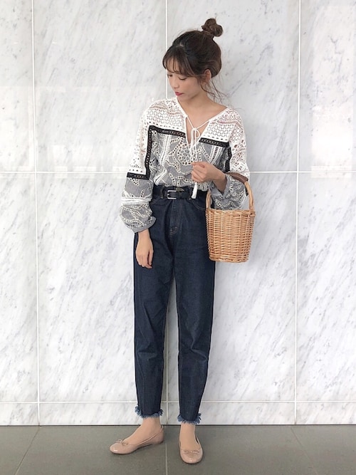 諭吉 Niko And のかごバッグを使ったコーディネート Wear