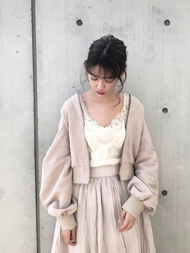 「apres jour（アプレジュール）のアイテム（ジャケット/アウター）」を使った、諭吉⛄️さん（レディース・169cm）の春コーディネート