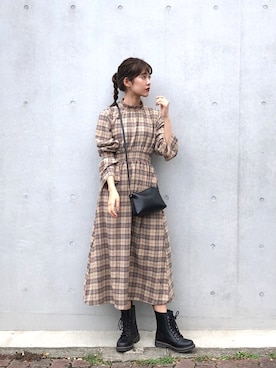 「H&M（エイチ・アンド・エム）のアイテム（ショルダーバッグ）」を使った、諭吉⛄️さん（レディース・169cm）の秋コーディネート