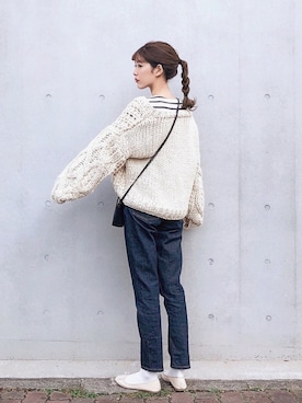「H&M（エイチ・アンド・エム）のアイテム（バッグ）」を使った、諭吉⛄️さん（レディース・169cm）の秋コーディネート