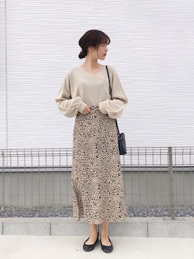 「H&M（エイチ・アンド・エム）のアイテム（バッグ）」を使った、諭吉⛄️さん（レディース・169cm）の冬コーディネート