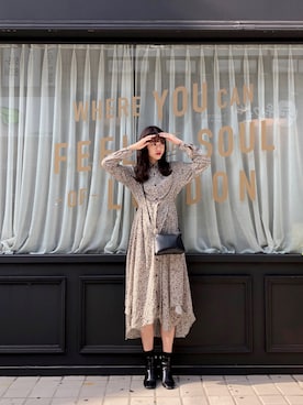 「H&M（エイチ・アンド・エム）のアイテム（バッグ）」を使った、諭吉⛄️さん（レディース・169cm）の秋コーディネート