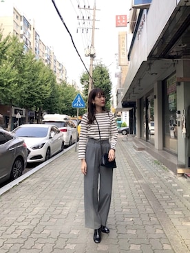 「H&M（エイチ・アンド・エム）のアイテム（バッグ）」を使った、諭吉⛄️さん（レディース・169cm）の秋コーディネート