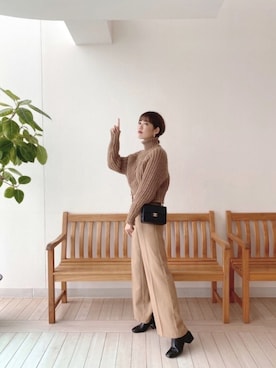 「MOUSSY（マウジー）のアイテム（イヤリング）」を使った、諭吉⛄️さん（レディース・169cm）の秋コーディネート