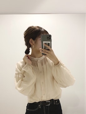「MOUSSY（マウジー）のアイテム（イヤリング）」を使った、諭吉⛄️さん（レディース・169cm）の秋コーディネート