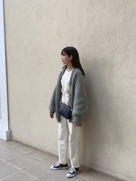 「H&M（エイチ・アンド・エム）のアイテム（バッグ）」を使った、諭吉⛄️さん（レディース・169cm）の秋コーディネート