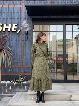 「MOUSSY（マウジー）のアイテム（イヤリング）」を使った、諭吉⛄️さん（レディース・169cm）の秋コーディネート