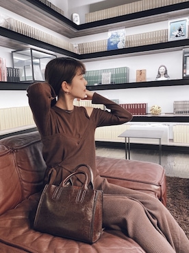 「Ray BEAMS（レイビームス）のRay BEAMS / フープ イヤリング S（イヤリング）」を使った、諭吉⛄️さん（レディース・169cm）の冬コーディネート