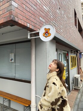 「Ray BEAMS（レイビームス）のRay BEAMS / フープ イヤリング S（イヤリング）」を使った、諭吉⛄️さん（レディース・169cm）の冬コーディネート