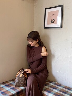 「Ray BEAMS（レイビームス）のRay BEAMS / フープ イヤリング S（イヤリング）」を使った、諭吉⛄️さん（レディース・169cm）の冬コーディネート