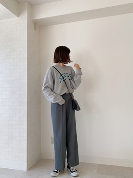 「H&M（エイチ・アンド・エム）のアイテム（バッグ）」を使った、諭吉⛄️さん（レディース・169cm）の冬コーディネート