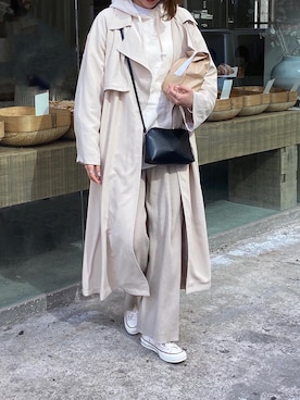 「H&M（エイチ・アンド・エム）のアイテム（バッグ）」を使った、諭吉⛄️さん（レディース・169cm）の冬コーディネート