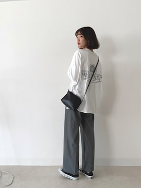 「CLEA（クレア）のアイテム（トップス）」を使った、諭吉⛄️さん（レディース・169cm）の春コーディネート