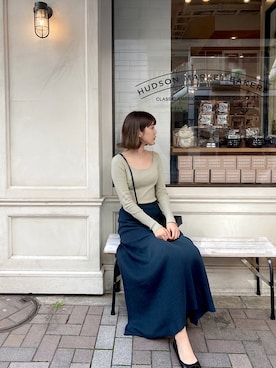 「LILY BROWN（リリーブラウン）のアイテム（トップス）」を使った、諭吉⛄️さん（レディース・169cm）の春コーディネート