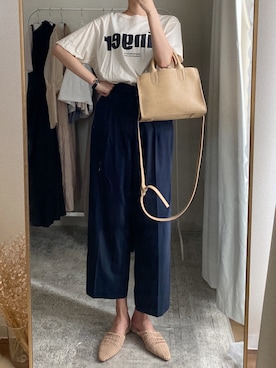 「POWANTO LUNE（ポワントリュネ）のアイテム（シューズ）」を使った、諭吉⛄️さん（レディース・169cm）の夏コーディネート