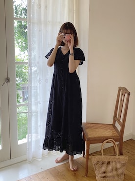 「コットンレース」｜諭吉⛄️さん（レディース・169cm）の夏コーディネート