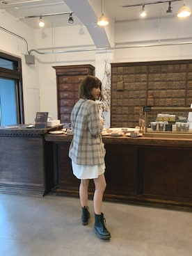 「コットンレース」｜「アイテム（ジャケット/アウター）」を使った、諭吉⛄️さん（レディース・169cm）の夏コーディネート