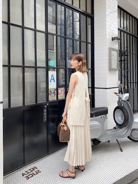 「POWANTO LUNE（ポワントリュネ）のアイテム（シューズ）」を使った、諭吉⛄️さん（レディース・169cm）の夏コーディネート