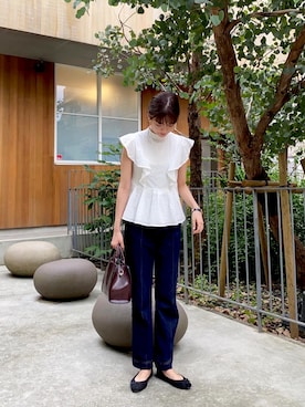 「コットンレース」｜諭吉⛄️さん（レディース・169cm）の夏コーディネート