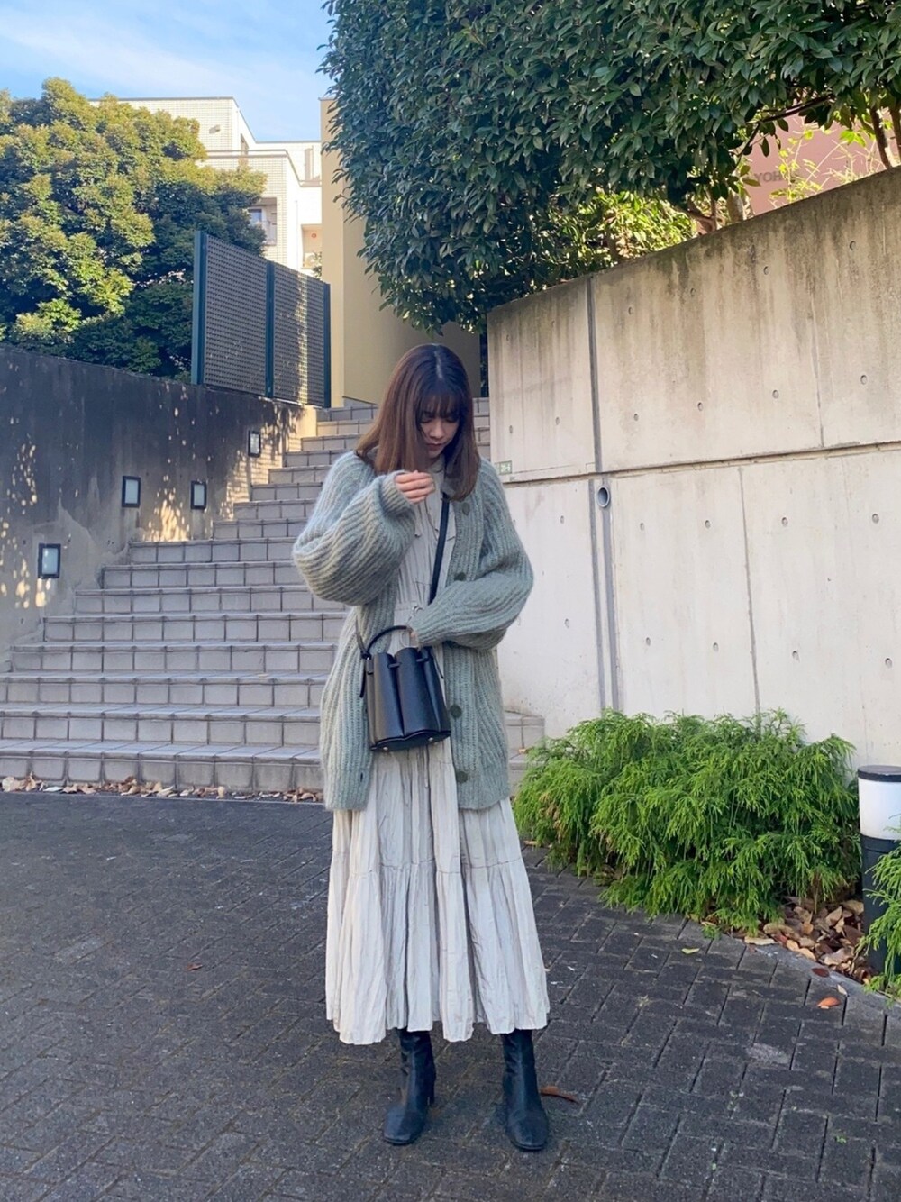 SNIDEL モヘアミドルカーディガン スナイデル SNIDEL モヘアミドルカーディガン （グリーン） -靴