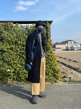 「Steven Alan（スティーブンアラン）のアイテム（帽子）」を使った、KEITO MIYAIさん（メンズ・172cm）の冬コーディネート