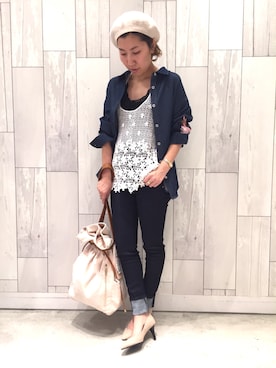 「Q（キュー）のアイテム」を使った、ﾏｲｺﾊﾞさん（レディース・155cm）の夏コーディネート