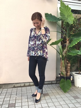 「Q（キュー）のアイテム（シューズ）」を使った、ﾏｲｺﾊﾞさん（レディース・155cm）の夏コーディネート