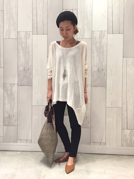 「Q（キュー）のアイテム（アクセサリー）」を使った、ﾏｲｺﾊﾞさん（レディース・155cm）の夏コーディネート