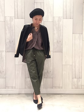 「Q（キュー）のアイテム（シューズ）」を使った、ﾏｲｺﾊﾞさん（レディース・155cm）の秋コーディネート