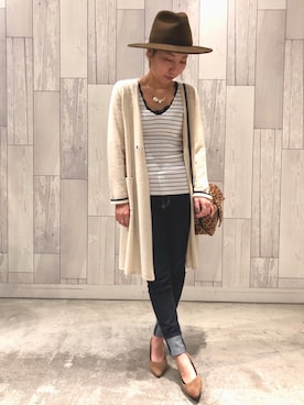 「Q（キュー）のアイテム」を使った、ﾏｲｺﾊﾞさん（レディース・155cm）の秋コーディネート