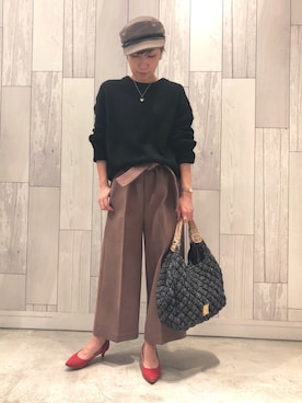 「Q（キュー）のアイテム」を使った、ﾏｲｺﾊﾞさん（レディース・155cm）の冬コーディネート