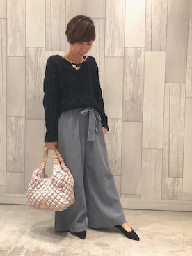 「Q（キュー）のアイテム（アクセサリー）」を使った、ﾏｲｺﾊﾞさん（レディース・155cm）の冬コーディネート